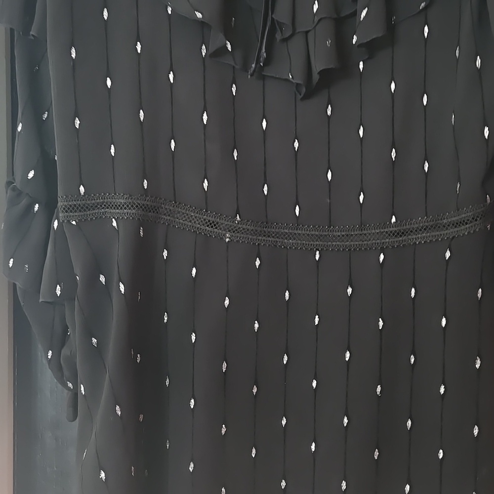 Revolve Tularosa Jeannie Mini Dress In Black And Silver Size Medium - Picture 6 of 13